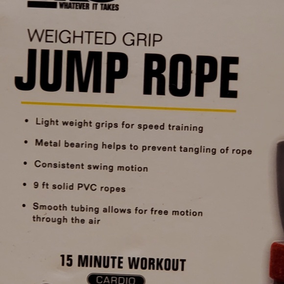 TKO WEIGHTED GRIP JUMP ROPE - Picture 4 of 4